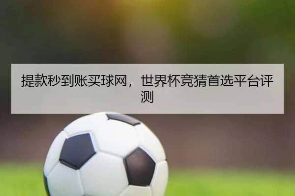 提款秒到账买球网，世界杯竞猜首选平台评测